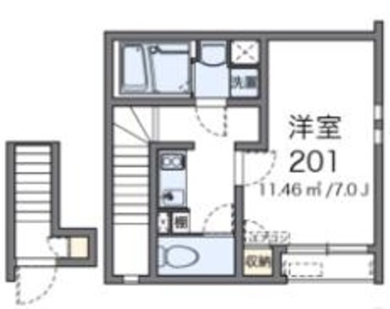 クレイノメゾンドソレイユの物件間取画像